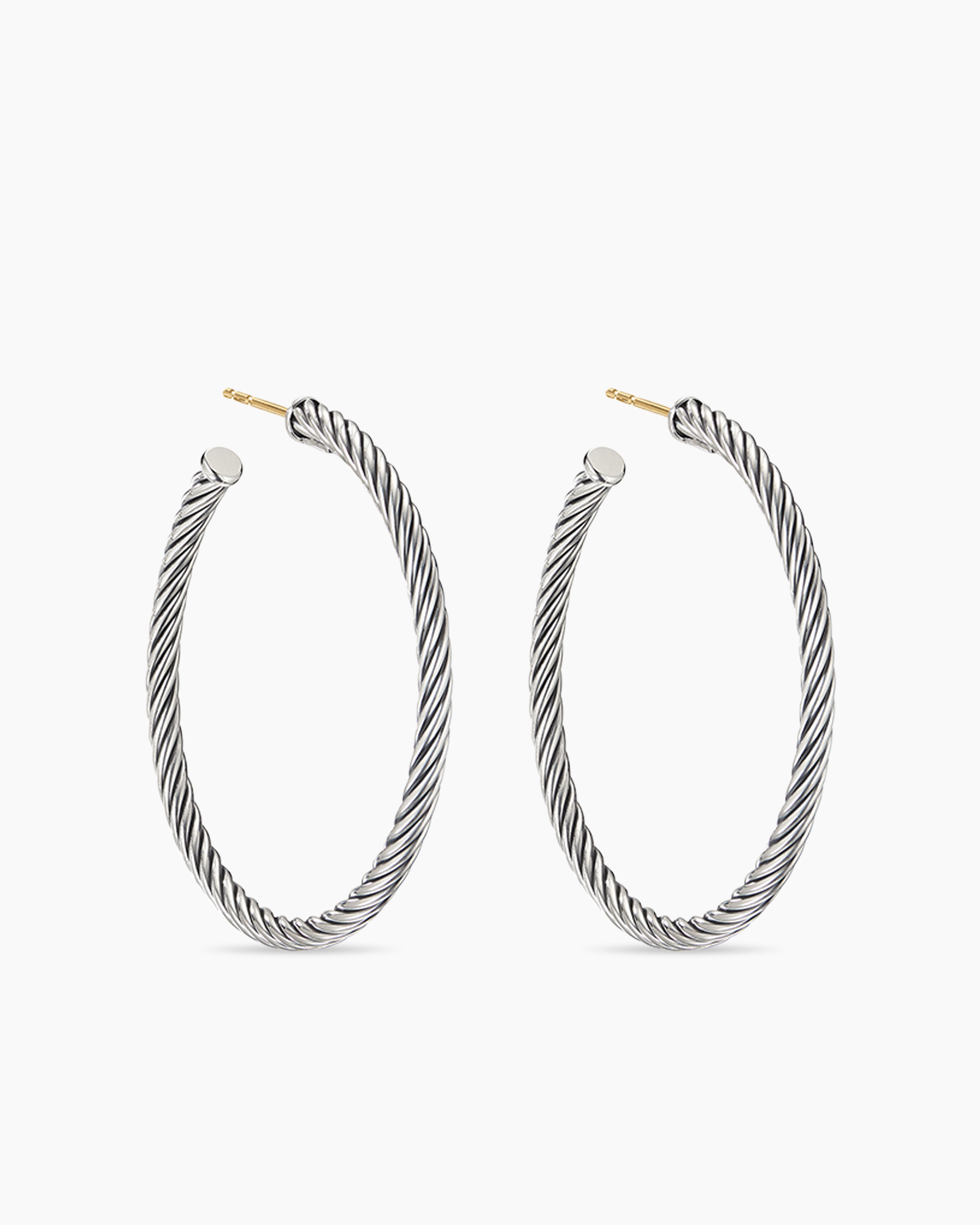 The Best Of Hoops Earrings, Matte Silver – Ellisonyoung.com