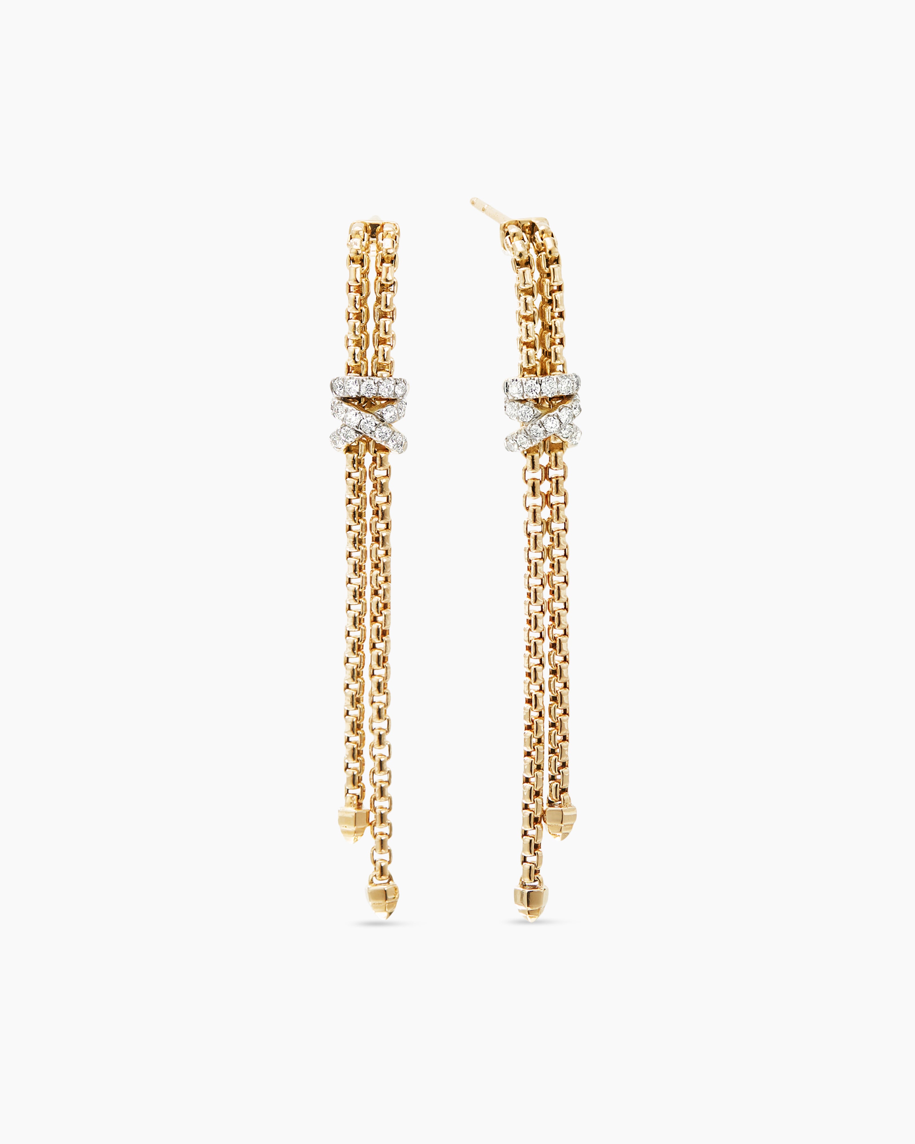 Louis Vuitton LV Volt Curb Chain Earrings in 18k Yellow Gold, myGemma, DE