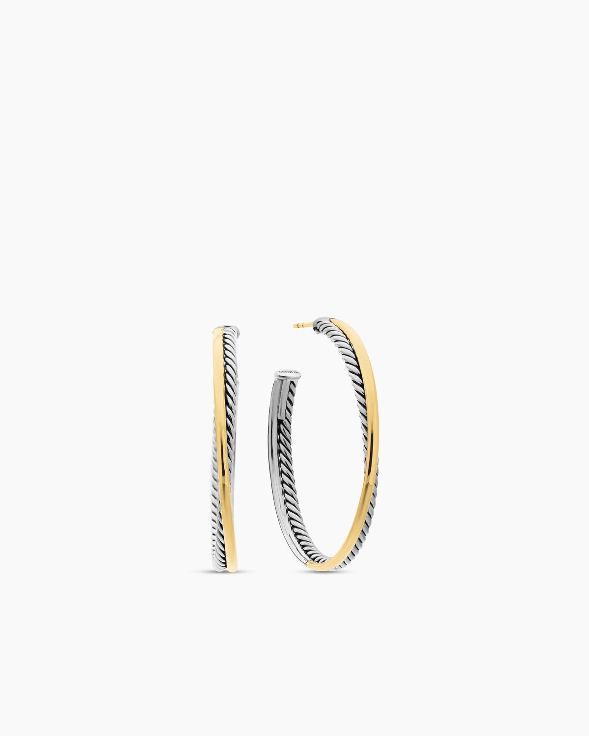 Crossover Hoop Earrings 44mm