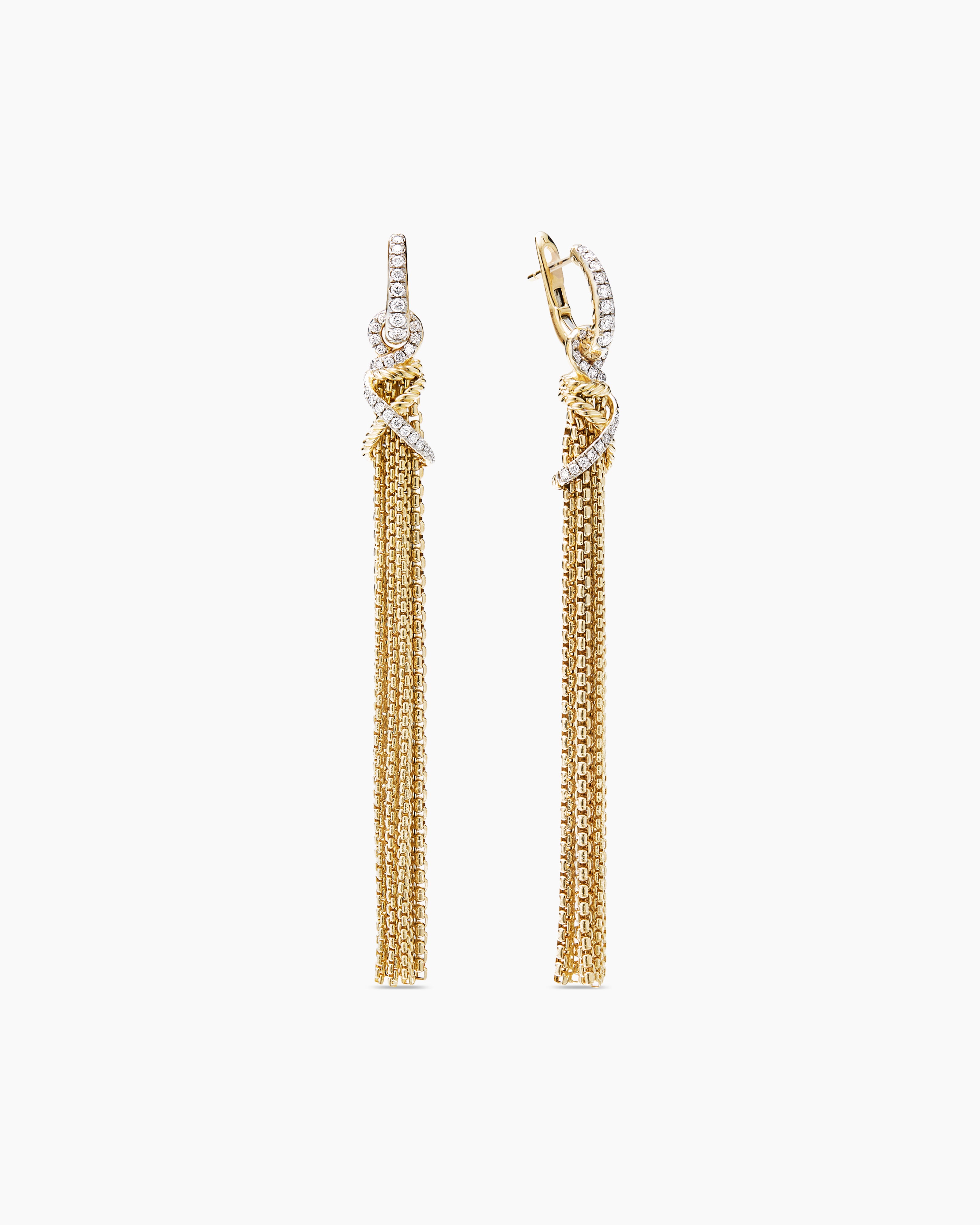 Joma Jewellery Alisa | Gold Multi Chain Earrings | 21mm Total Chain Length  | Edmonds