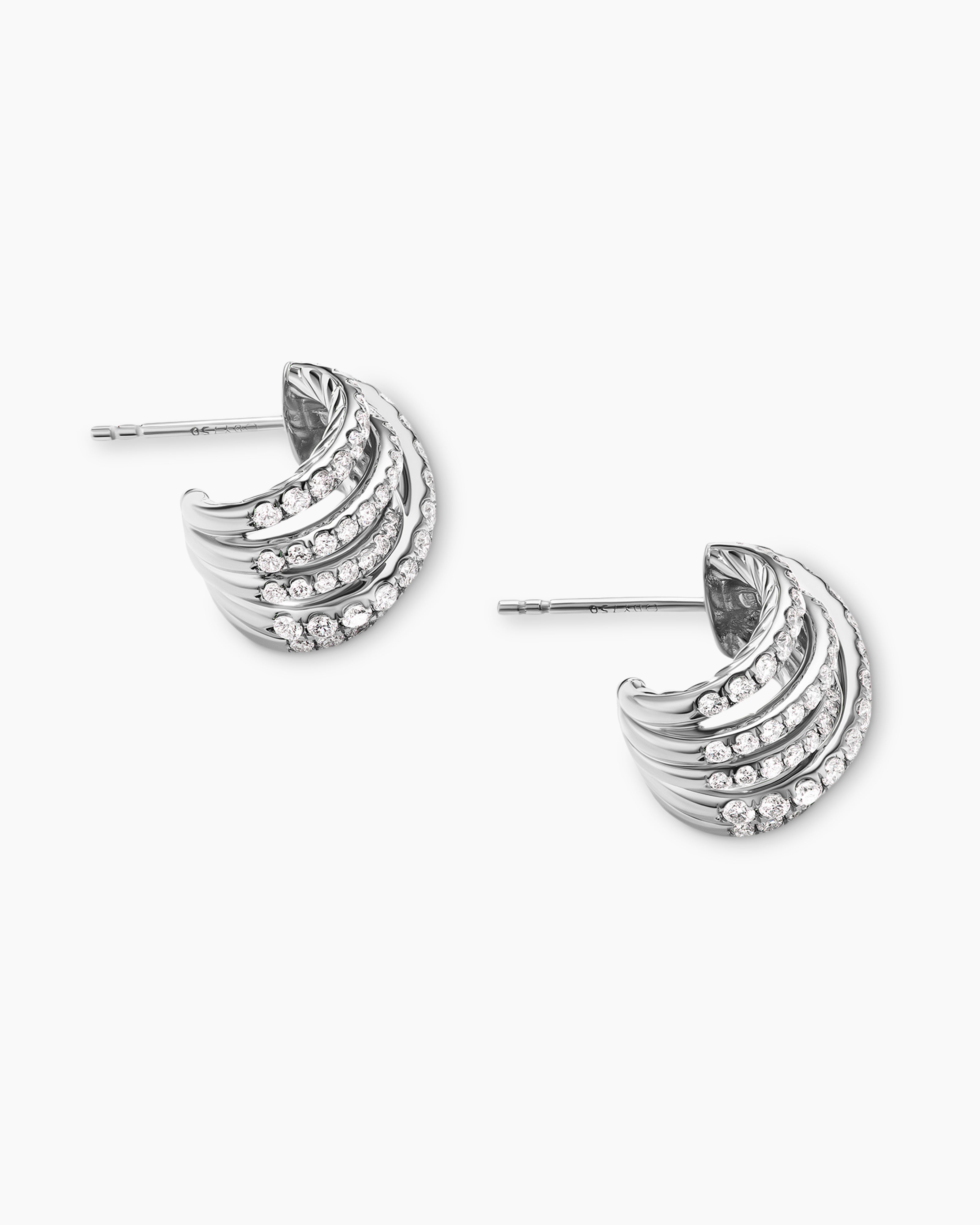 AYAMI jewelry Pave Straight Earrings - ピアス(片耳用)