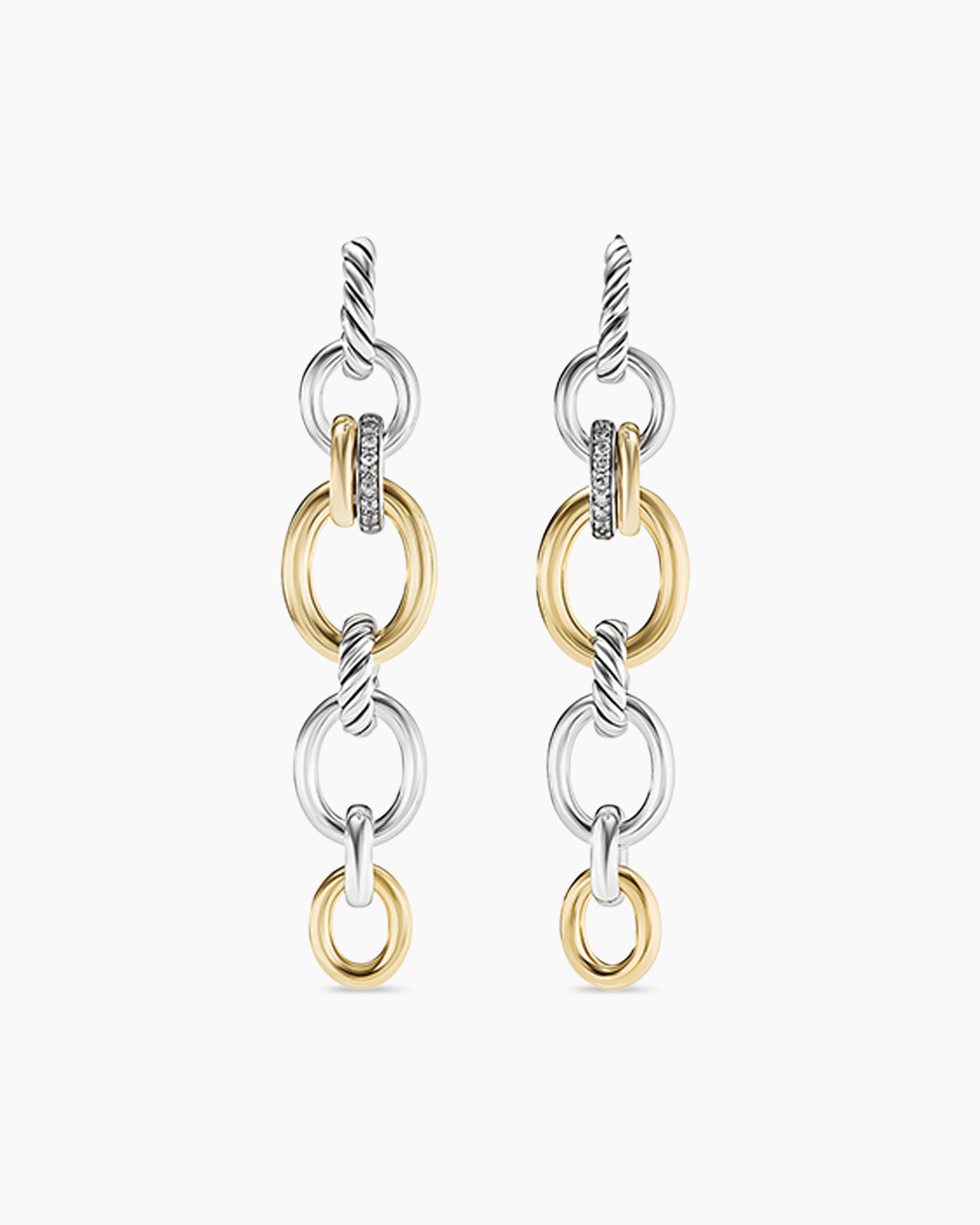 Women's Signature Brand Earrings in Sterling Silver with Gold Plated | Odda75