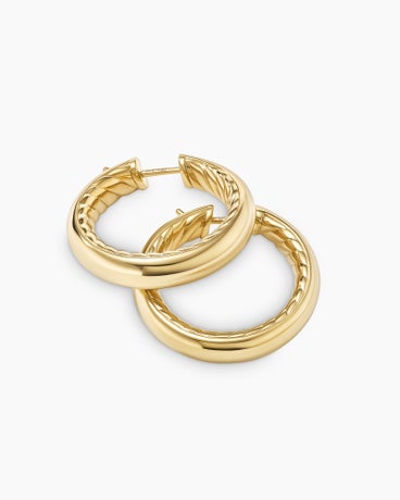 DY Mercer™ Hoop Earrings in 18K Yellow Gold, 25.4mm