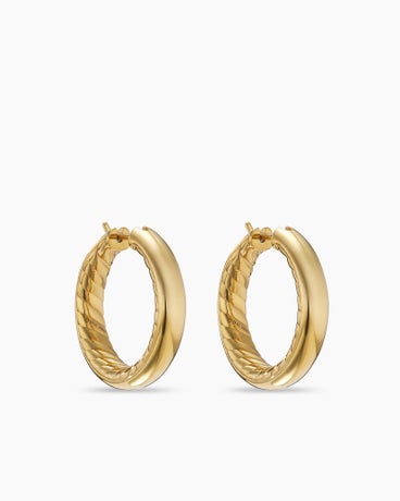 DY Mercer™ Hoop Earrings in 18K Yellow Gold, 25.4mm
