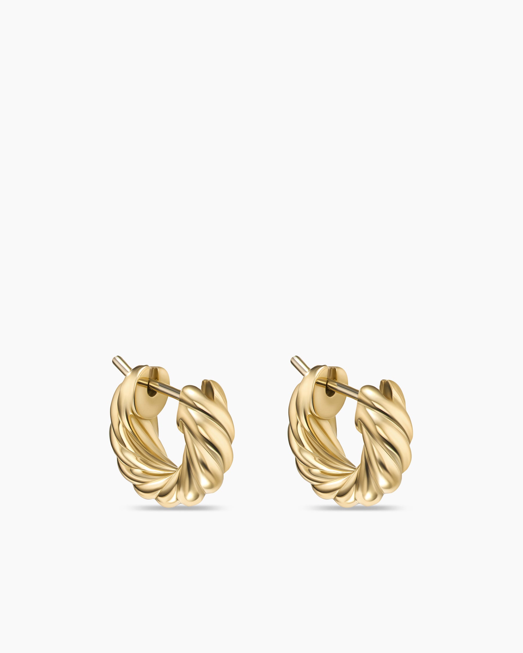 Luvente Yellow Gold Hoop Earrings — Màti