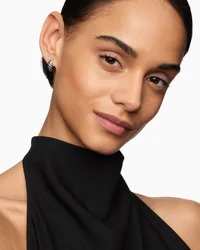 Sculpted Cable Hoop Earrings in Sterling Silver, 14.4mm