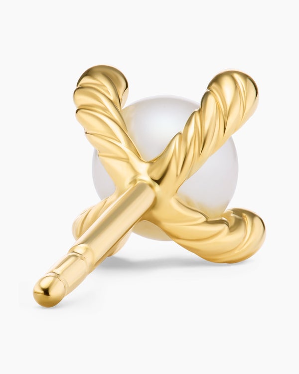 Petite Modern Renaissance® Pearl Stud Earrings in 18K Yellow Gold, 5.5mm