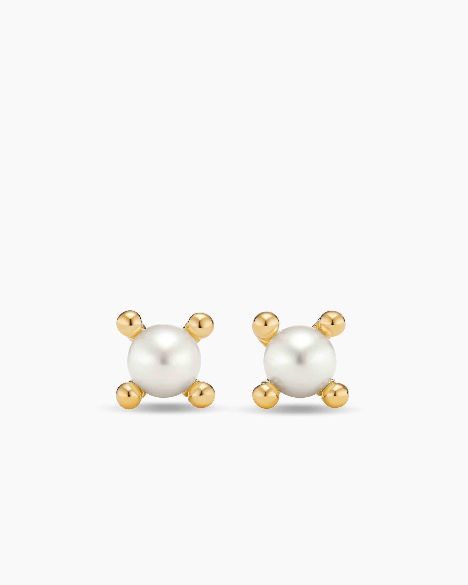 David Yurman Pearl Studs in Gold