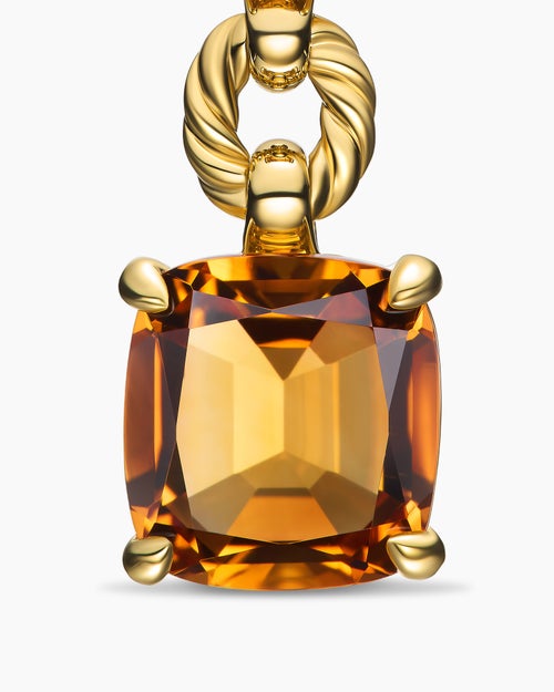 Womens Marbella Drop Earrings in 18K Yellow Gold with Citrine and Madeira Citrine, 51mm