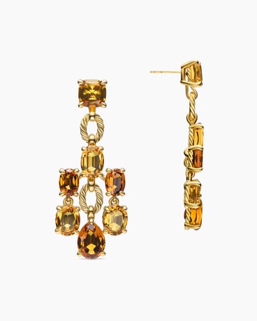 Marbella™ Chandelier Earrings in 18K Yellow Gold with Citrine and Madeira Citrine, 57mm