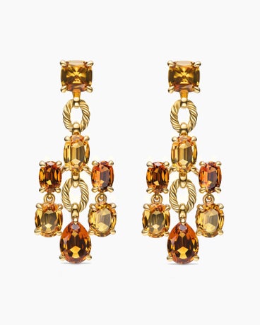 Marbella™ Chandelier Earrings in 18K Yellow Gold with Citrine and Madeira Citrine, 57mm