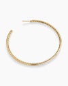 Pavé Hoop Earrings in 18K Yellow Gold with Diamonds, 63.5mm Pavé Hoop Earrings in 18K Yellow Gold with Diamonds, 63.5mm