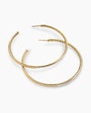 Pavé Hoop Earrings in 18K Yellow Gold with Diamonds, 63.5mm Pavé Hoop Earrings in 18K Yellow Gold with Diamonds, 63.5mm