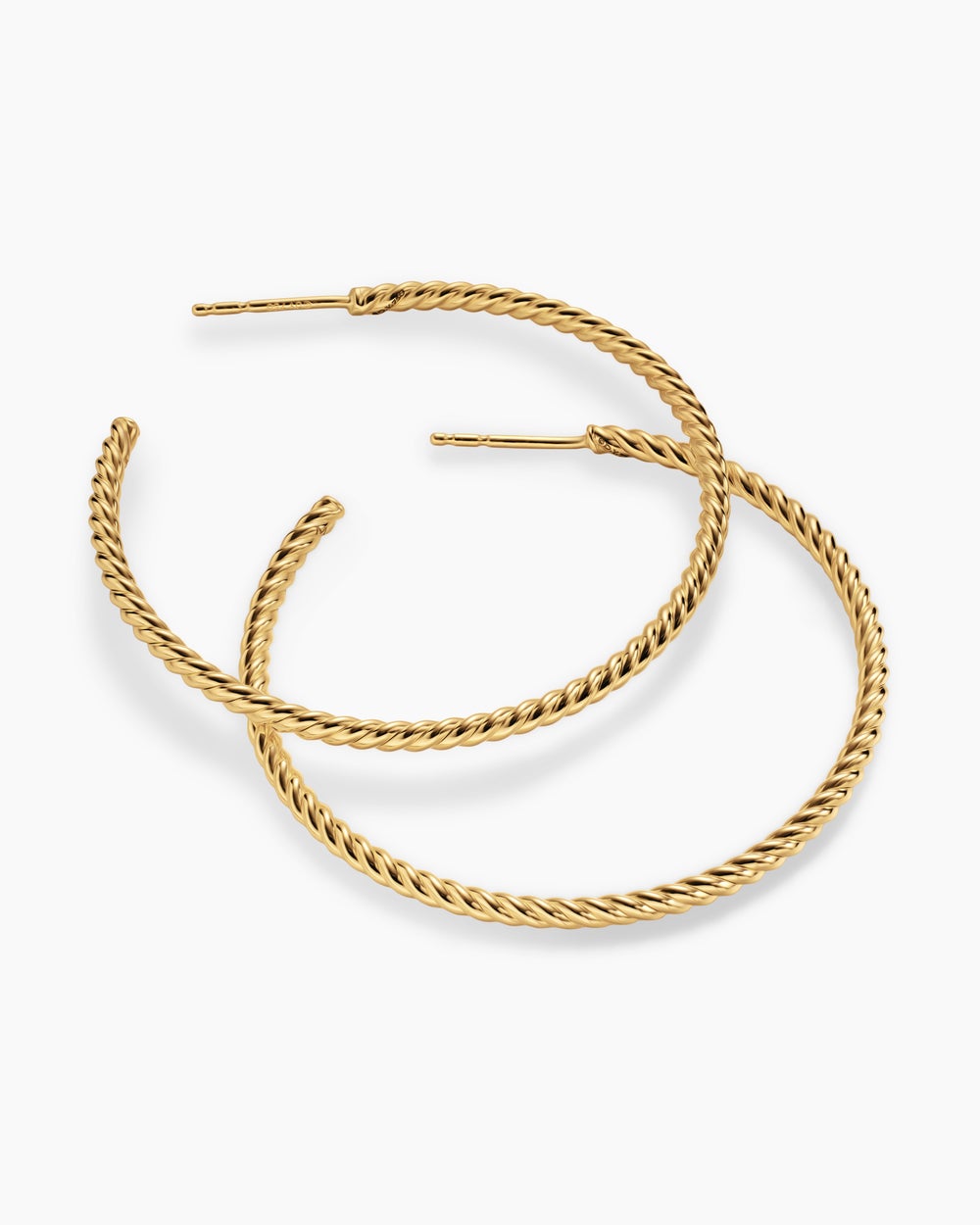 Créoles Cablespira® en or jaune 18 carats, 42,3 mm femmes