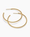 Cablespira® Hoop Earrings in 18K Yellow Gold, 42.3mm Cablespira® Hoop Earrings in 18K Yellow Gold, 42.3mm
