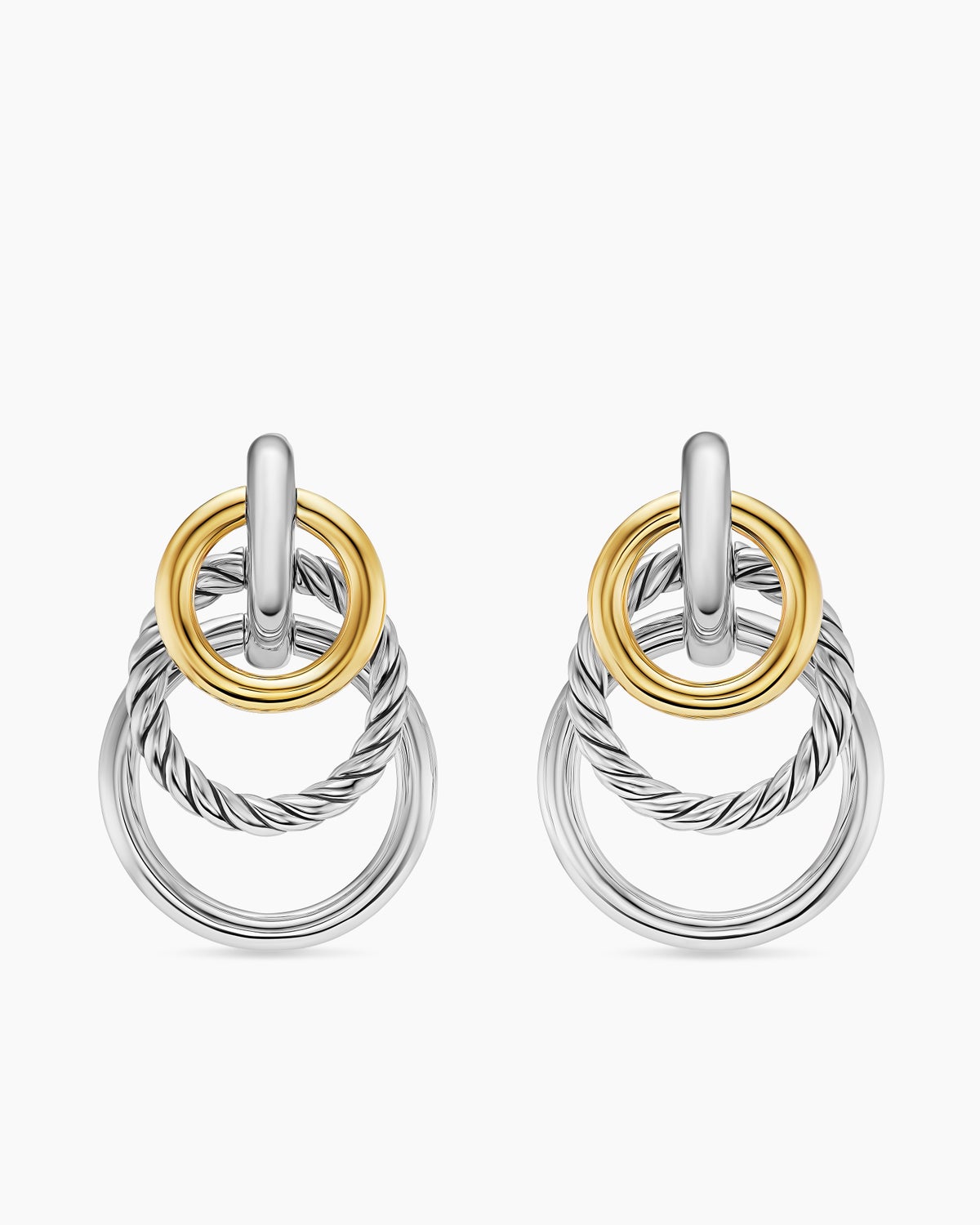 DY Mercer Triple Ring Drop Earrings 35.6mm