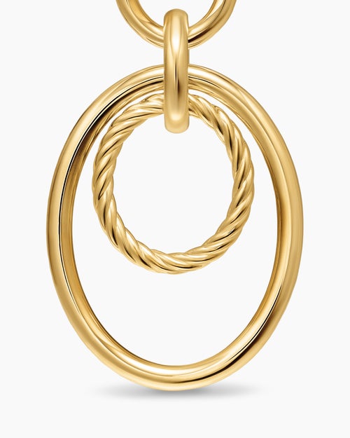 Womens DY Mercer® Mobile Drop Earrings in 18K Yellow Gold, 65.7mm