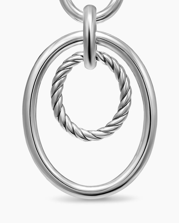 Boucles d’oreilles pendantes mobiles DY Mercer® en argent sterling, 65,7 mm