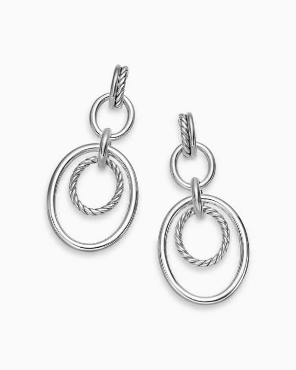 Boucles d’oreilles pendantes mobiles DY Mercer® en argent sterling, 65,7 mm