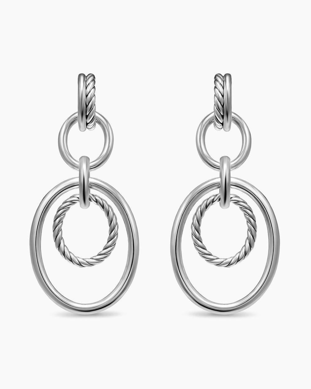 Womens DY Mercer® Mobile Drop Earrings in Sterling Silver, 65.7mm