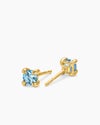 Micro Chatelaine® Stud Earrings in 18K Yellow Gold with Aquamarine, 4.8mm Micro Chatelaine® Stud Earrings in 18K Yellow Gold with Aquamarine, 4.8mm