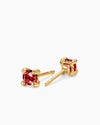 Micro Chatelaine® Stud Earrings in 18K Yellow Gold with Garnet, 4.8mm Micro Chatelaine® Stud Earrings in 18K Yellow Gold with Garnet, 4.8mm
