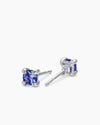 Micro Chatelaine® Stud Earrings in 18K White Gold with Tanzanite, 4.8mm Micro Chatelaine® Stud Earrings in 18K White Gold with Tanzanite, 4.8mm