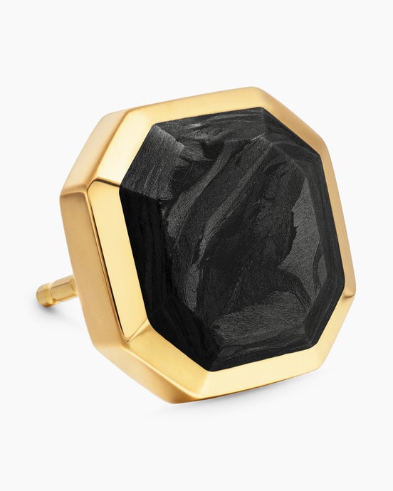 Streamline Stud Earring in 18K Yellow Gold, 10.5mm