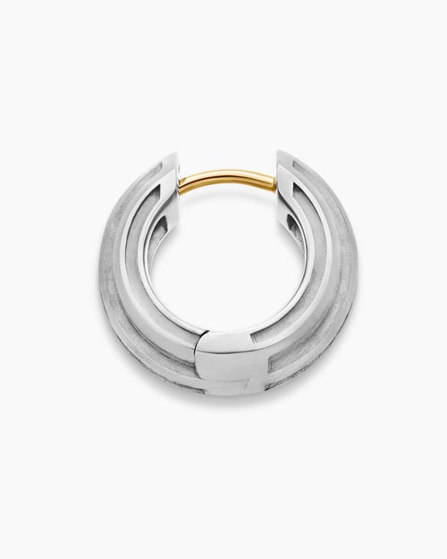 Créole Streamline® en argent sterling, 14 mm