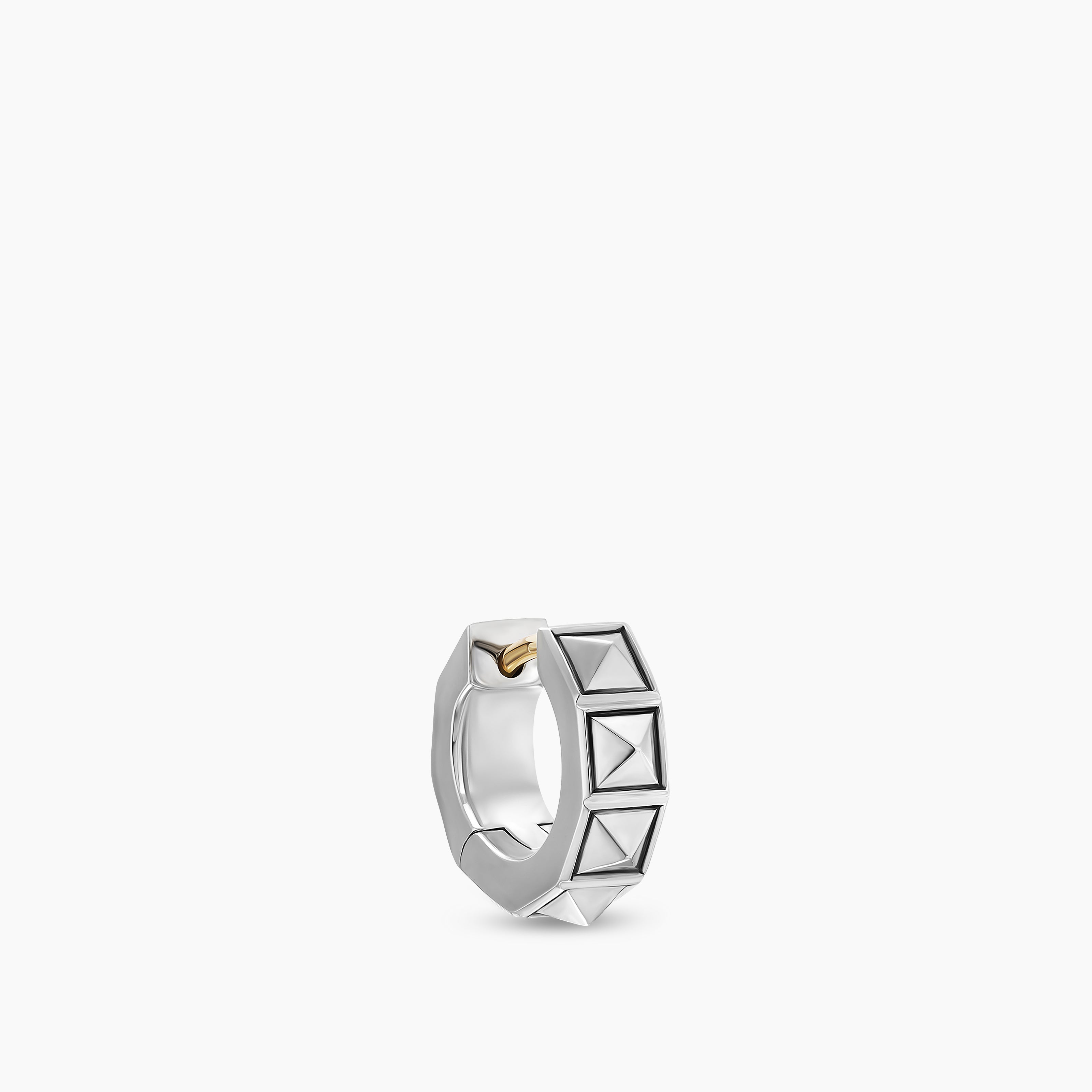 Cr&eacute;ole Pyramid en argent massif, 12,3 mm homme 