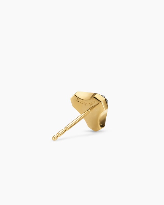 Armory® Stud Earring in 18K Yellow Gold with Diamonds, 9.5mm