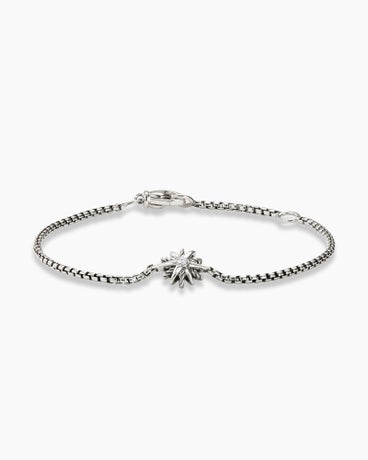 Starburst Kids Bracelet in Sterling Silver with Centre Diamond