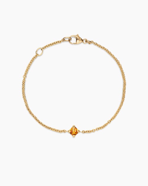 Chatelaine® Teen Bracelet in 18K Yellow Gold with Citrine, 4mm