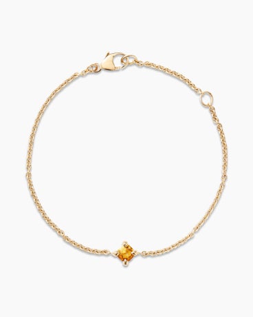Chatelaine® Kids Bracelet in 18K Yellow Gold with Citrine, 4mm