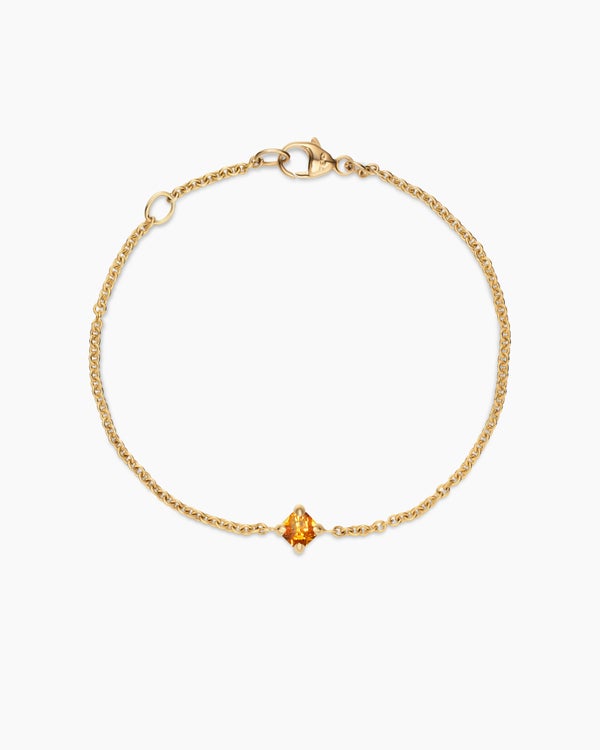 Chatelaine® Kids Bracelet in 18K Yellow Gold with Citrine, 4mm
