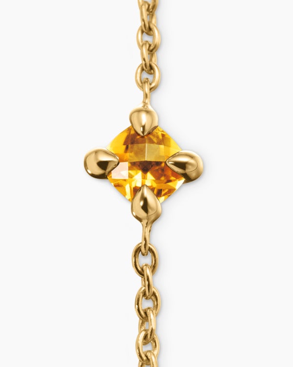 Bracelet Chatelaine® pour adolescents en or jaune 18 carats avec citrine, 4 mm
