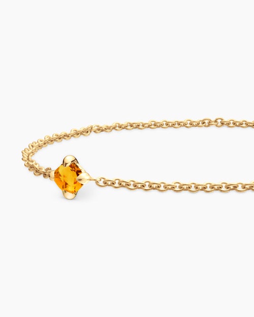 Chatelaine® Teen Bracelet in 18K Yellow Gold with Citrine, 4mm