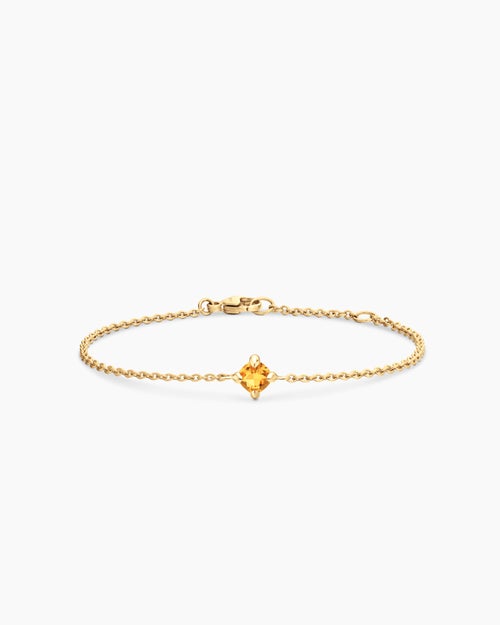 Chatelaine® Teen Bracelet in 18K Yellow Gold with Citrine, 4mm