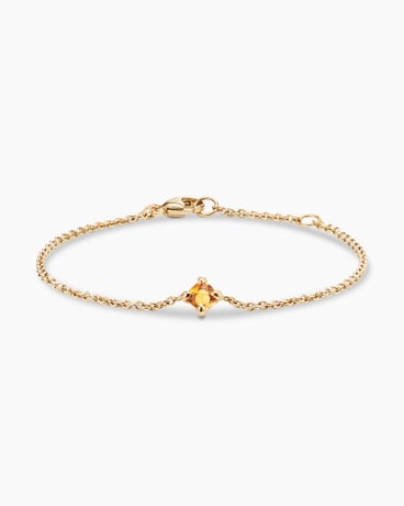 Chatelaine® Kids Bracelet in 18K Yellow Gold with Citrine, 4mm