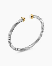 Cable Kids® Bracelet in Sterling Silver with 14K Yellow Gold and Pearls, 4mm