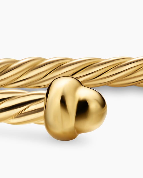 Womens Micro Cablespira® Flex Teen Bracelet in 18K Yellow Gold, 2.6mm