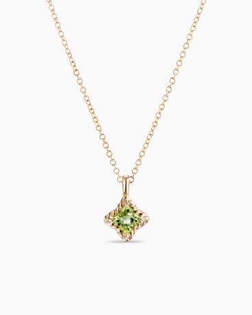 Cable Collectibles® Kids Quad Necklace in 18K Yellow Gold with Peridot