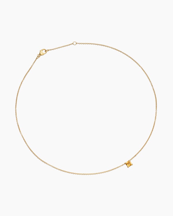 Chatelaine® Kids Necklace in 18K Yellow Gold with Citrine, 4mm