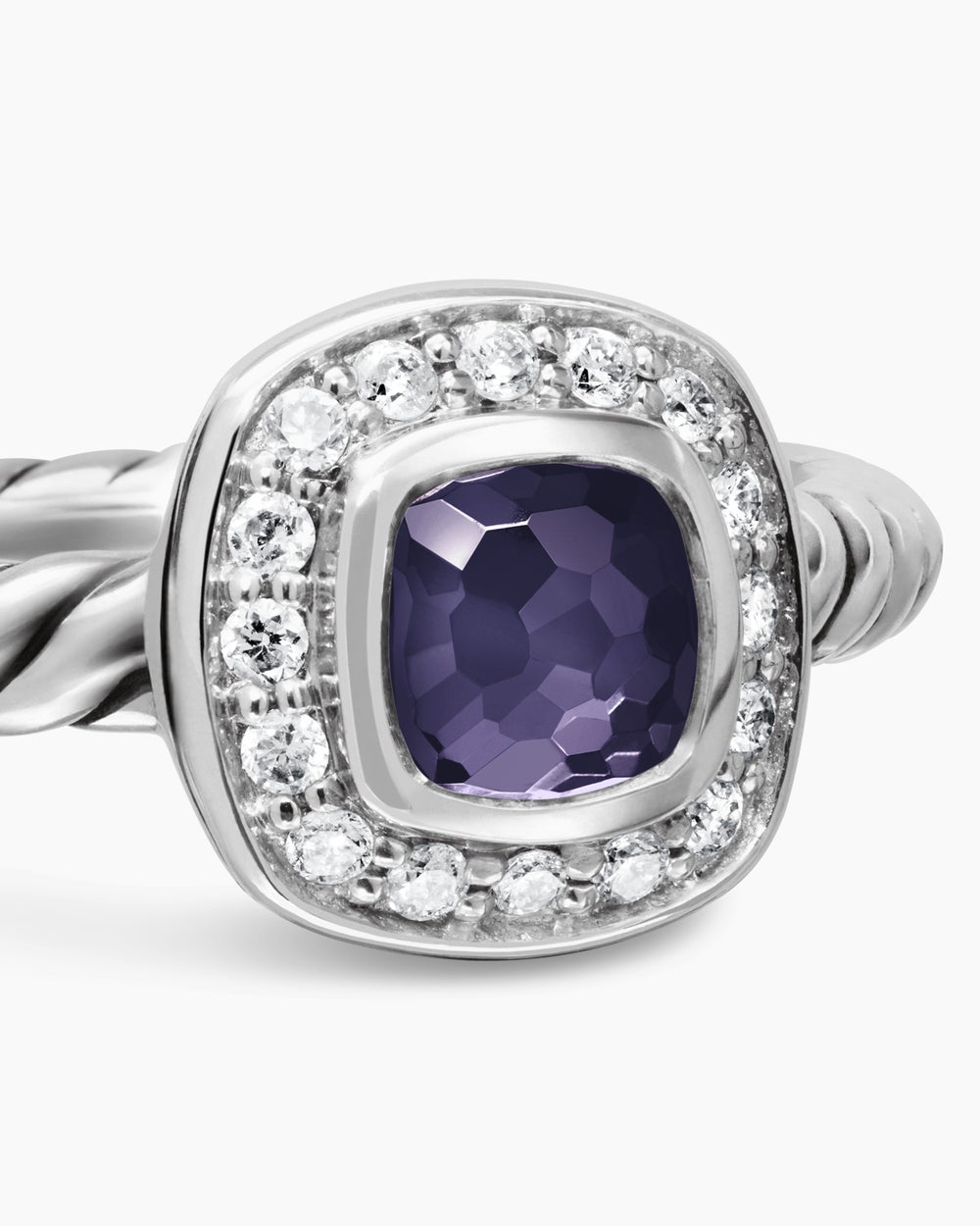 Albion Teen Ring in Sterling Silver with Diamonds, 4mm