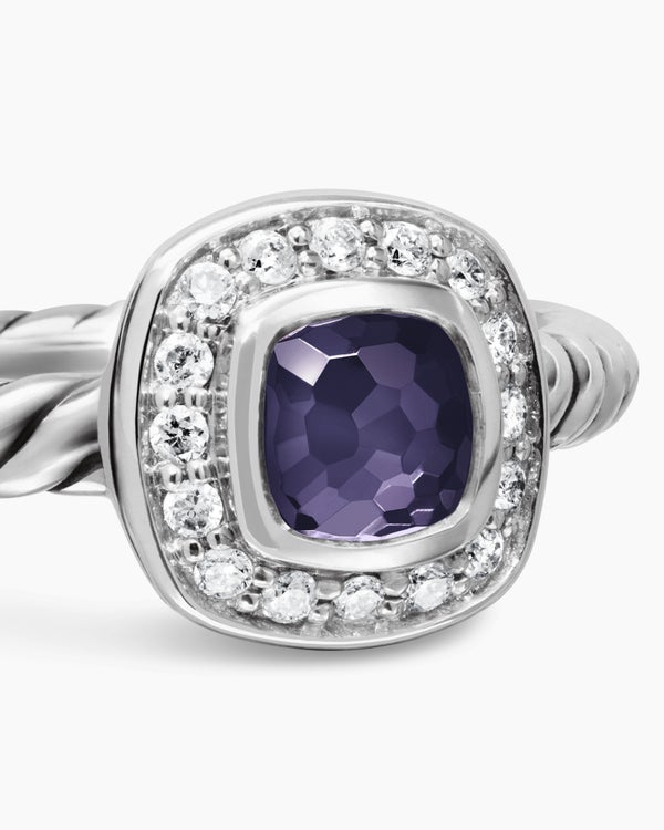 Bague Albion pour enfant en argent sterling avec diamants, 4 mm