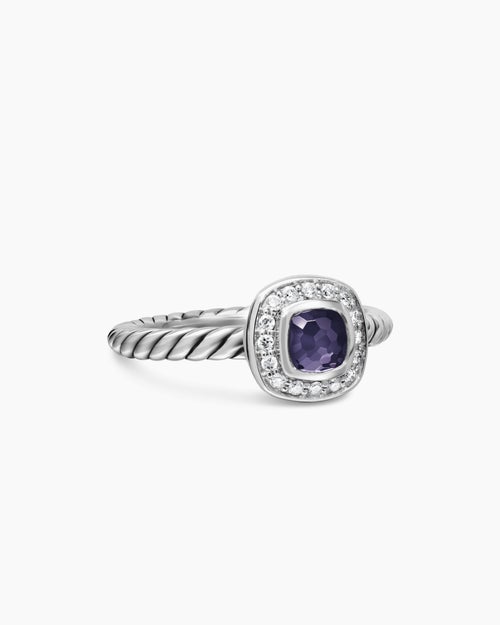 Bague Albion pour enfant en argent sterling avec diamants, 4 mm