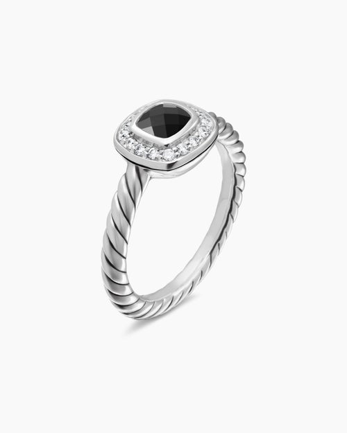 Albion Teen Ring in Sterling Silver with Diamonds, 4mm