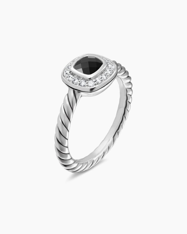 Albion Teen Ring in Sterling Silver with Diamonds, 4mm