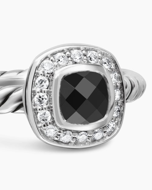 Albion Teen Ring in Sterling Silver with Diamonds, 4mm