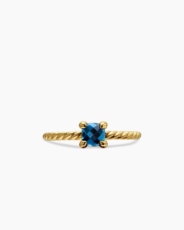 Chatelaine Teen Ring in 18K Yellow Gold, 4mm